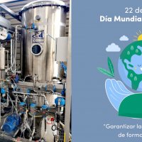 Hoy 22 de Abril, Día de la Tierra, puesta en marcha de un equipo VNT-2500 para una importante empresa de Girona, que reciclará miles de litros de agua.